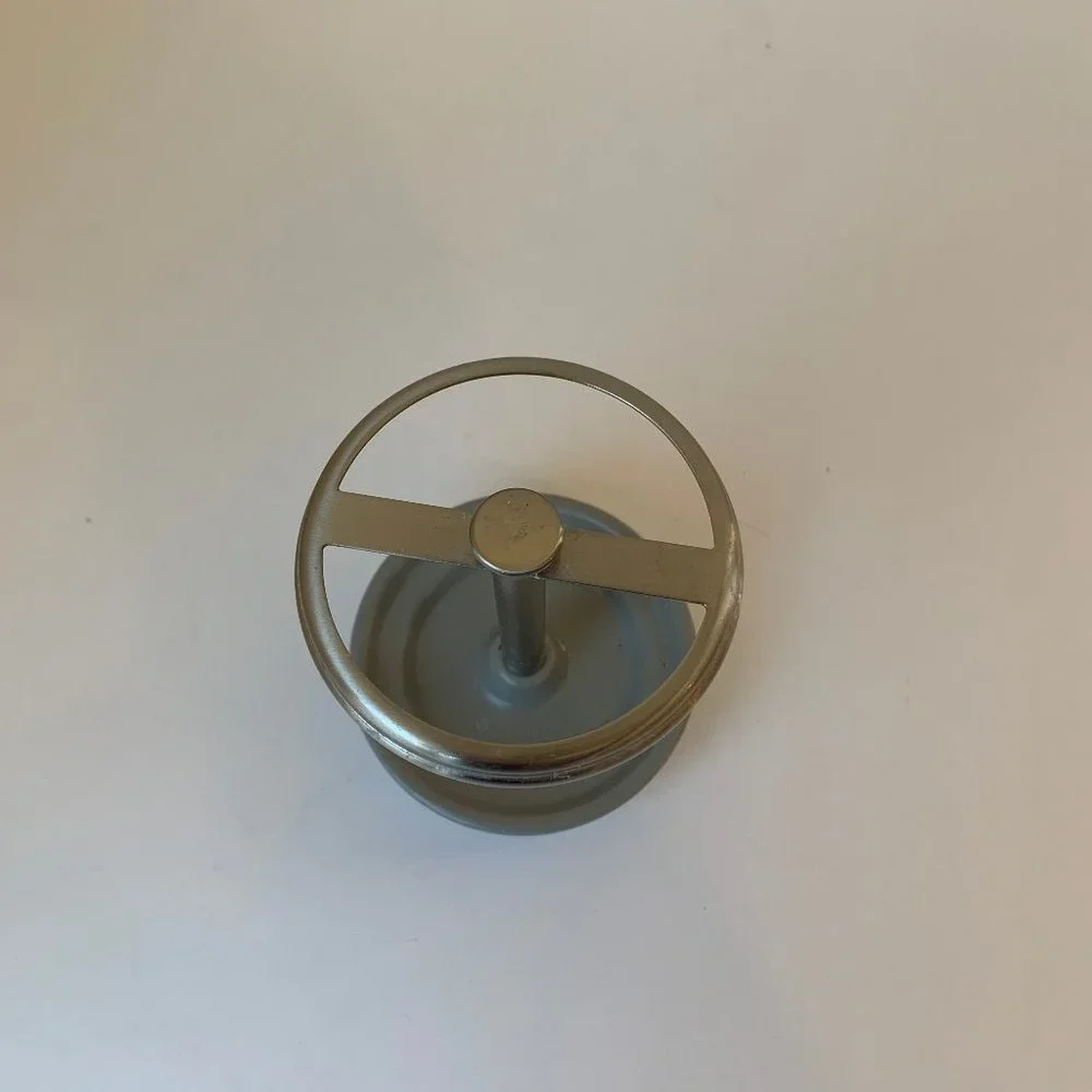 Toothbrush Toothpaste Razor Holder Gray Ceramic & Metal - Picture 2 of 3